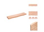 Vidaxl Mensola A Muro Marrone Chiaro 80X20X4 Cm In Legno Massiccio Trattato Con Rovere - Mensole A Muro