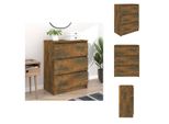Vidaxl Credenza Rovere Fumé 60X35X76 Cm Materiale Legno - Credenze