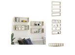 Vidaxl Mensole A Cubo 4 Pezzi Rovere Sonoma 80X15X26,5 Cm Materiale A Base Di Legno - Mensole Da Parete