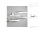 Vidaxl Mensole Galleggianti 4 Pz. Bianco 60X23,5X3,8 Cm Mdf - Mensole A Muro