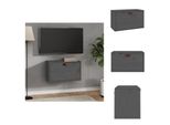 Vidaxl Armadio A Muro Grigio 60X30X35 Cm In Legno Di Pino Massiccio - Mensole A Muro