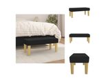 Vidaxl Panca Nera 70X30X30 Cm In Tessuto - Panche