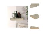 Vidaxl Scaffale Angolare Galleggiante Effetto Rovere 25X25X3,8 Cm Mdf - Scaffali A Muro