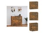 Vidaxl Credenza Rovere Fumé 80X33X70 Cm Materiale Legno - Credenze
