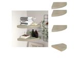 Vidaxl Mensole Galleggianti Ad Angolo 2 Pz. Mdf Effetto Rovere 35X35X3,8 Cm - Mensole A Muro