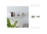 Vidaxl Scaffale Da Parete Per Cd Bianco 75X18X18 Cm In Legno - Scaffali Da Parete
