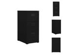 Vidaxl Armadio Per Archiviazione Nero 46X62X102,5 Cm In Acciaio - Armadi Per Archiviazione