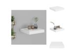 Vidaxl Scaffale Galleggiante Bianco 23X23,5X3,8 Cm Mdf - Mensole A Muro