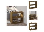 Vidaxl Libreria Marrone Miele 80X35X71 Cm In Legno Di Pino Massiccio - Librerie E Scaffali