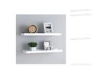Vidaxl Binari Per Quadri 2 Pz. Mdf Bianco 60X9X3 Cm - Mensole A Muro
