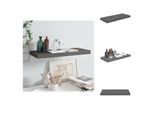 Vidaxl Scaffale Galleggiante Grigio Lucido 60X23,5X3,8 Cm Mdf - Mensole A Muro