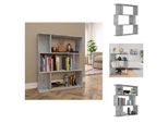 Vidaxl Libreria/Divisorio Per Camera Grigio Cemento 80X24X96 Cm Materiale A Base Di Legno - Librerie E Librerie