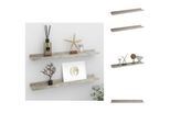Vidaxl Mensole Da Parete 2 Pz. Grigio Cemento 60X9X3 Cm - Mensole A Muro