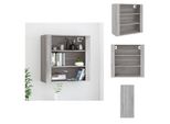 Vidaxl Armadio A Muro Grigio Sonoma 80X33X80 Cm Materiale Legno - Credenze