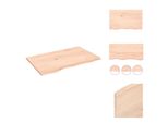 Vidaxl Mensola Da Parete 80X50X2 Cm In Legno Massiccio Di Rovere Non Trattato - Mensole Da Parete
