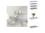 Vidaxl Mensole Galleggianti 4 Pz. Grigio Cemento 50X23X3,8 Cm Mdf - Mensole A Muro