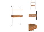 Vidaxl Scrivania A Muro 90 X 40 X 170 Cm In Legno Massiccio Di Acacia - Mensole A Muro