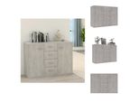 Vidaxl Credenza Grigio Cemento 88X30X65 Cm Materiale Legno - Credenze