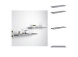 Vidaxl Mensole Da Parete Galleggianti 2 Pz. Grigio 90X23,5X3,8Cm Mdf - Mensole A Muro