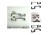 Vidaxl Mensole A Muro 2 Pezzi Nero 100X15X20 Cm In Legno - Mensole A Muro