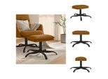Vidaxl Sgabello Marrone 60X60X36 Cm In Velluto - Sgabello Imbottito