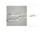 Vidaxl Mensole Galleggianti 4 Pz. Bianco 80X23,5X3,8 Cm Mdf - Mensole A Muro