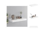 Vidaxl Scaffale Galleggiante Bianco 40X23X3,8 Cm Mdf - Mensole A Muro