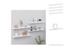 Vidaxl Mensole Da Parete 4 Pz. Bianco 60X9X3 Cm - Mensole A Muro