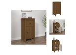 Vidaxl Credenza Marrone Miele 40X35X80 Cm In Legno Di Pino Massiccio - Credenze