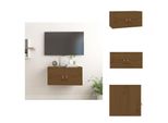 Vidaxl Armadio A Muro Marrone Miele 60X30X30 Cm In Legno Di Pino Massiccio - Mensole A Muro
