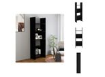 Vidaxl Libreria Nera 60X35X180 Cm Materiale A Base Di Legno - Librerie E Scaffali