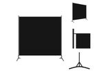 Vidaxl 1 Pezzo Divisorio Nero 175X180 Cm - Divisori Per Ambienti