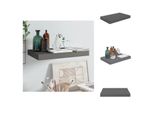 Vidaxl Mensola Galleggiante A Muro Grigio Lucido 40X23X3,8 Cm Mdf - Mensole A Muro