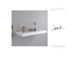 Vidaxl Scaffale Galleggiante Bianco 60X23,5X3,8 Cm Mdf - Mensole A Muro
