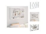 Vidaxl Scaffale A Muro Bianco 85X16X52,5 Cm In Legno - Scaffali A Muro