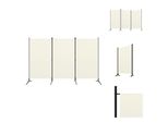 Vidaxl Divisorio 3 Pezzi Bianco Crema 260X180 Cm - Divisori Per Ambienti