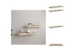 Vidaxl Mensole Galleggianti 2 Pz. Mdf Effetto Rovere 80X23,5X3,8 Cm - Mensole A Muro