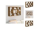 Vidaxl Scaffale A Parete In Rovere Fumé 85X16X52,5 Cm Materiale A Base Di Legno - Scaffali A Parete