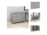 Vidaxl Credenza Grigio Cemento 102X33X75 Cm Materiale Legno - Credenze