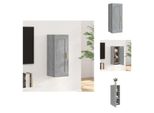 Vidaxl Armadio A Muro Grigio Sonoma 35X34X90 Cm In Legno - Mensole A Muro
