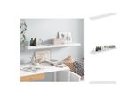 Vidaxl Scaffale Galleggiante Bianco Lucido 120X23,5X3,8 Cm Mdf - Mensole A Muro