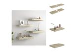Vidaxl Mensole Da Parete Galleggianti 4 Pz. Mdf Color Rovere 40X23X3,8Cm - Mensole A Muro