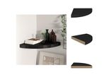 Vidaxl Mensola Galleggiante Ad Angolo Nera 35X35X3,8 Cm Mdf - Mensole A Muro