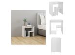 Vidaxl Comodino Bianco Lucido 40X30X40 Cm Materiale Legno - Comodini
