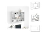 Vidaxl Mensola A Muro Bianca 75X16X55 Cm In Legno - Mensole A Muro