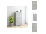 Vidaxl Credenza Con 6 Cassetti Grigio Cemento 50X34X96 Cm In Legno - Credenze