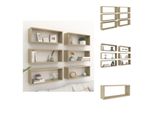 Vidaxl Mensole A Cubo 6 Pezzi Rovere Sonoma 60X15X23 Cm Materiale A Base Di Legno - Mensole Da Parete