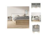 Vidaxl Comodini 2 Pz. Grigio Cemento 40X35X50 Cm - Comodini