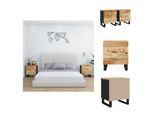 Vidaxl Comodini 2 Pezzi 40X33X46 Cm In Legno Massiccio Di Mango - Comodini