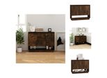 Vidaxl Credenza Rovere Fumé 97X31X75 Cm Materiale Legno - Credenze